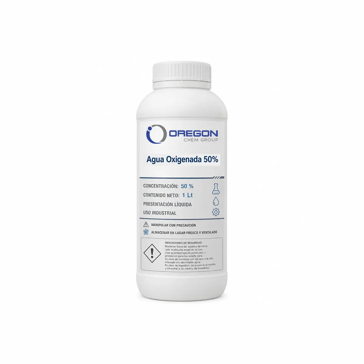 Agua Oxigenada 50% 200 Vol. - Peróxido de Hidrógeno 50% 3 Agua Oxigenada 50 1 Lt