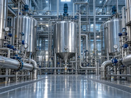 Planta industrial de acero inoxidable copy